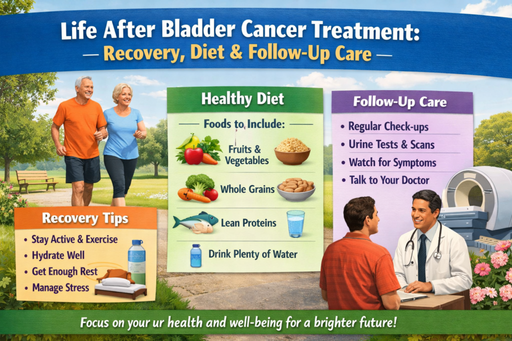 Life after bladder cancer treatment recovery guide by Krishna Cancer Hospital Bhopal