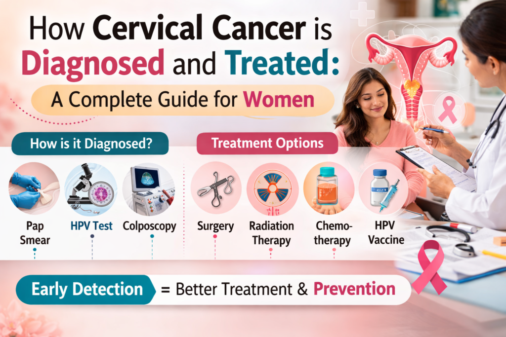 Cervical cancer diagnosis and treatment guide for women