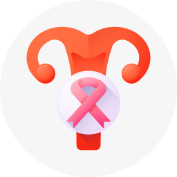 Gynecologic cancer awareness icon representing women’s cancer treatment and oncology care