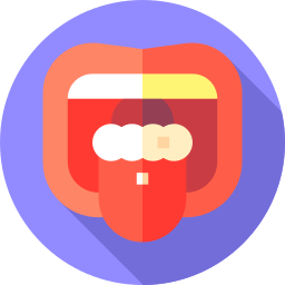 Tongue and oral cancer treatment icon representing mouth cancer diagnosis services